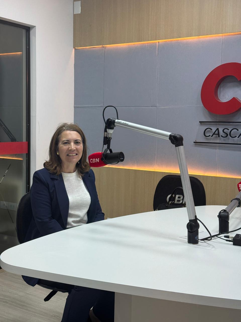 Margarida Carneiro, secretária de desenvolvimento, apresenta balanço de pesquisa feita no Show Rural 2025