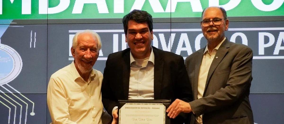 Vice-presidente do Biopark é homenageado com Prêmio Embaixador da Inovação no Paraná