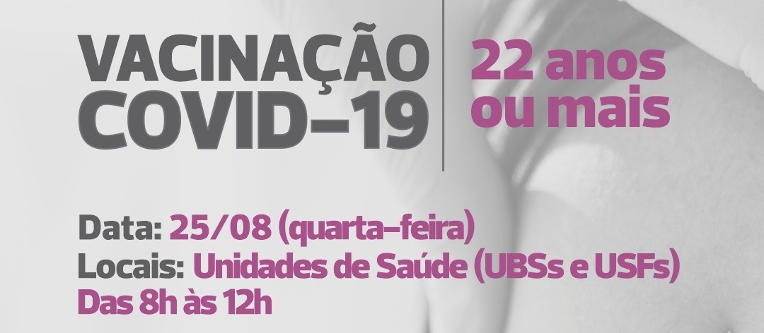 Cascavel vacina população com 22 anos ou mais nesta quarta