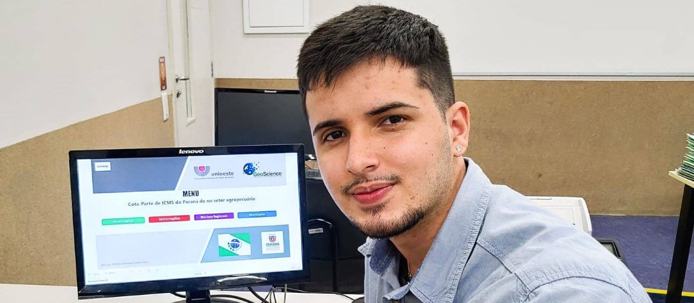 Estudante da Unioeste desenvolve plataforma de personalização de dados do ICMS do Estado