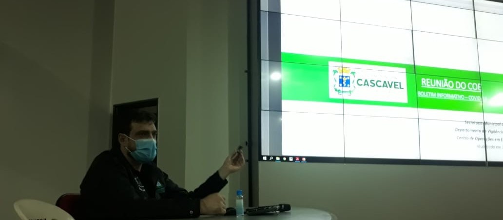 Secretário da Saúde de Cascavel apresenta metodologia para calcular o risco de saúde relacionado à Covid-19