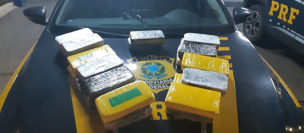 PRF apreende 24,4 kg de cocaína em Céu Azul
