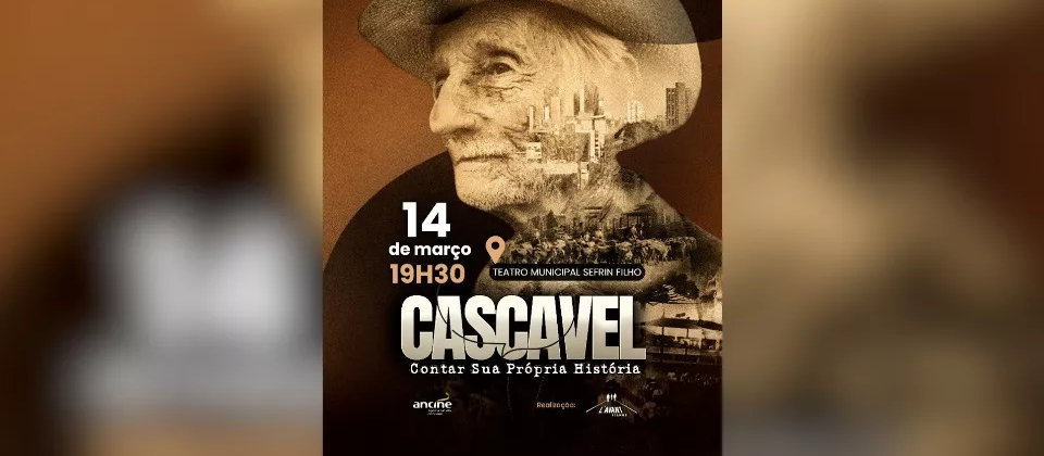 "Cascavel: Contar  Sua Própria História" será lançado nesta sexta (14) no teatro Sefrin Filho