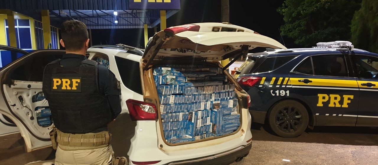 PRF apreende contrabando após 10 km de perseguição