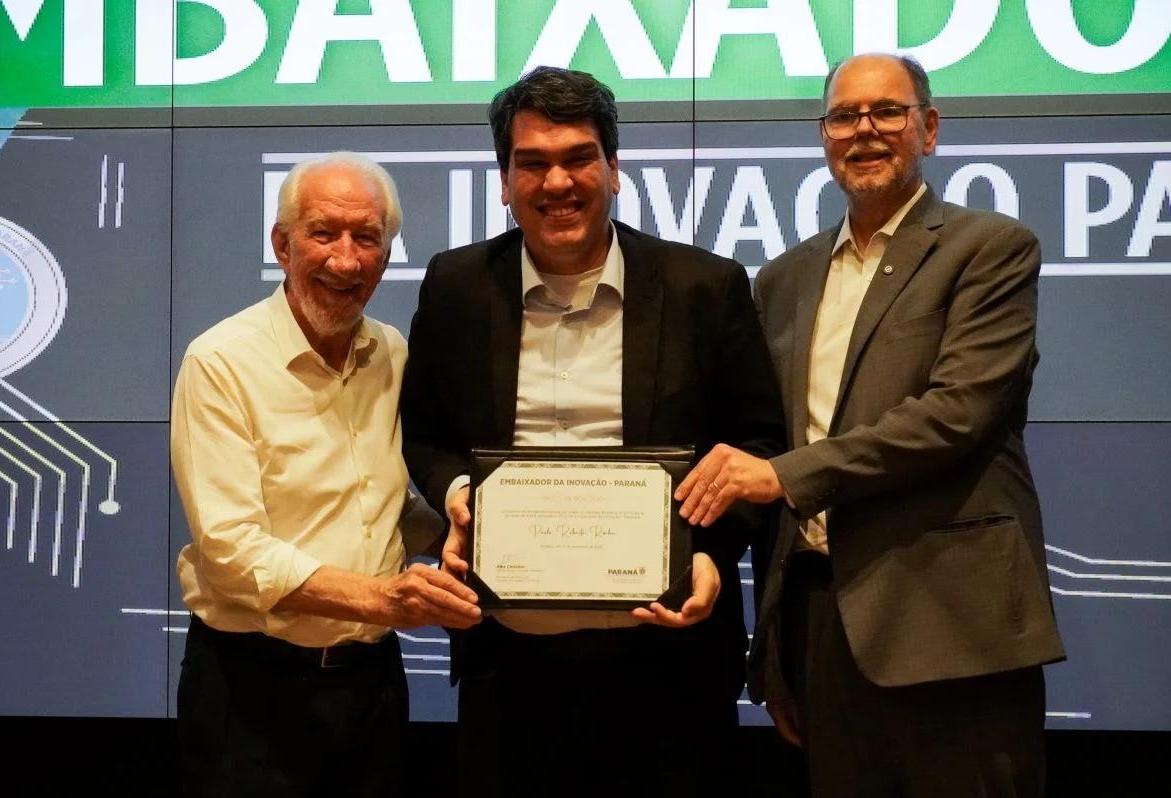 Vice-presidente do Biopark é homenageado com Prêmio Embaixador da Inovação no Paraná