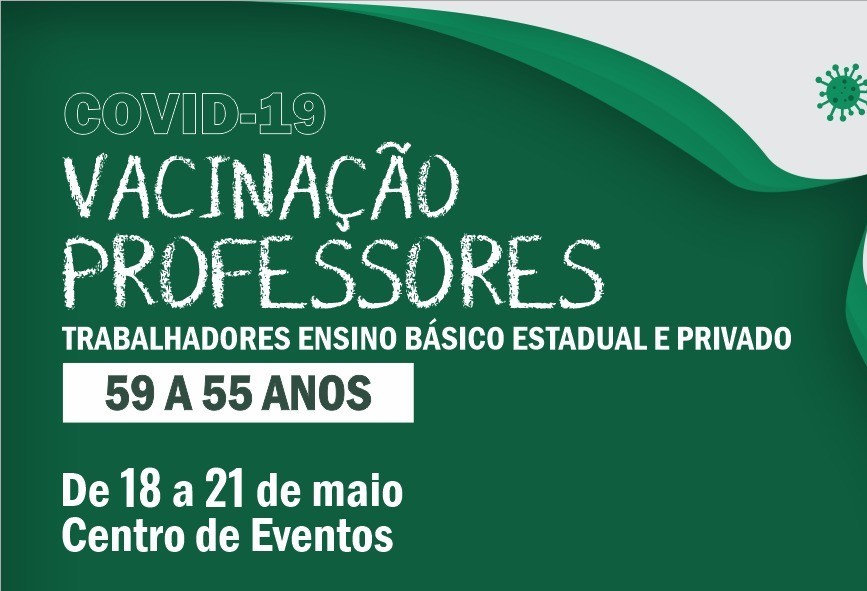 Trabalhadores do ensino básico estadual e privado serão vacinados na próxima semana 