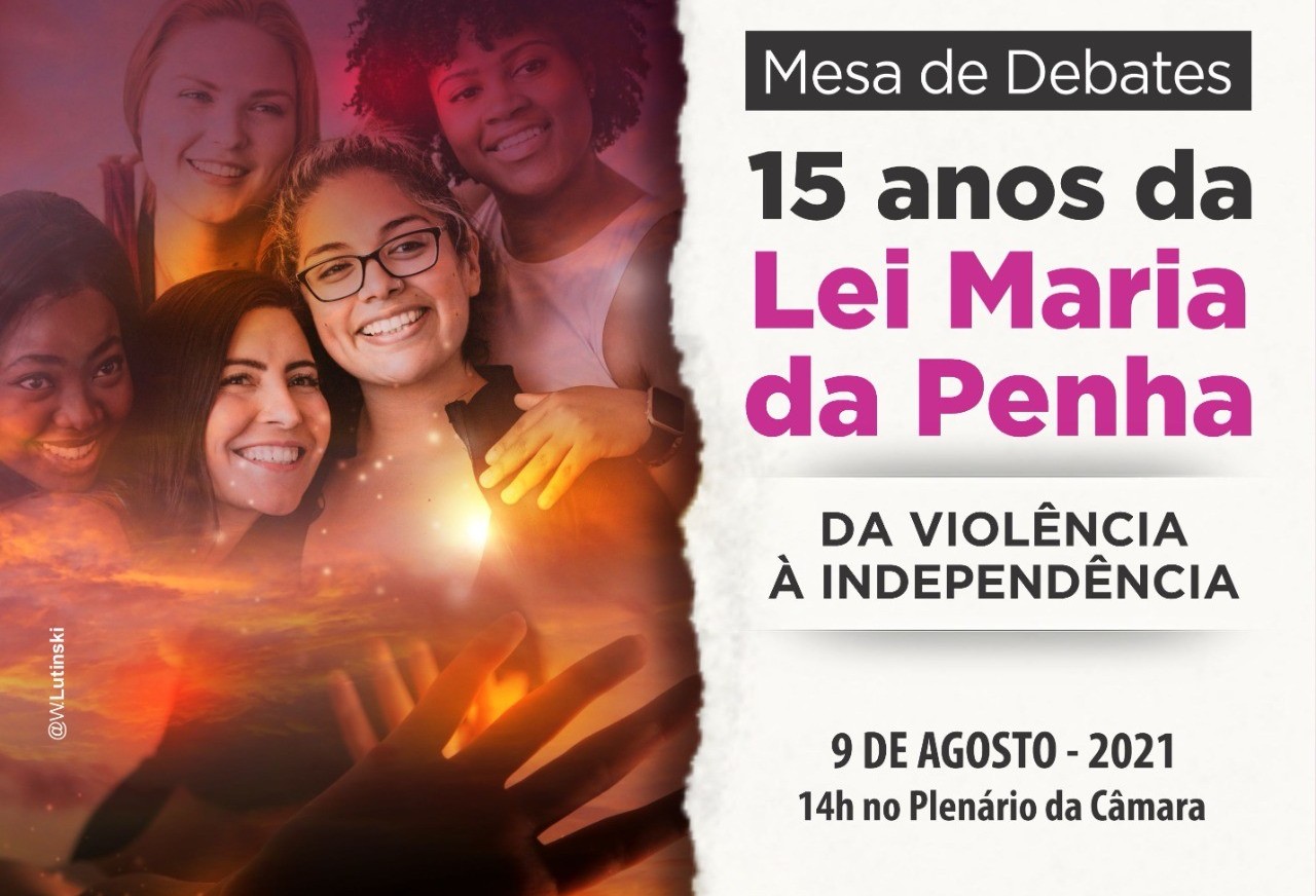 Câmara debate o marco de 15 anos da Lei Maria da Penha