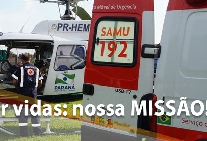 Vítima de queimadura é encaminhado para hospital de Londrina