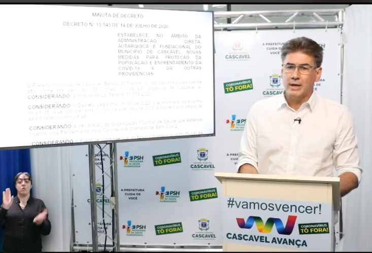 Paranhos anuncia novo decreto  em Cascavel