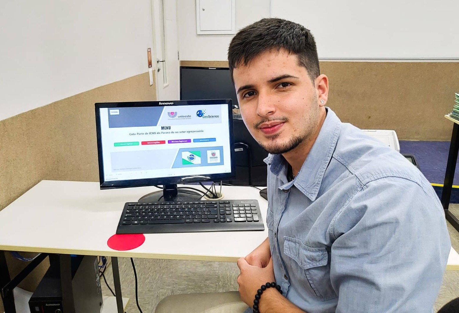 Estudante da Unioeste desenvolve plataforma de personalização de dados do ICMS do Estado