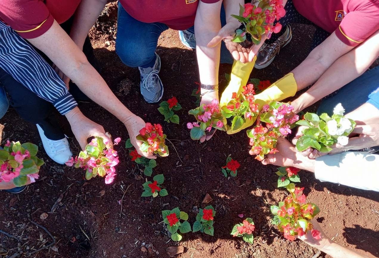 Ação que conta com apoio da Sanepar leva flores e mutirão de limpeza a rios de Cascavel