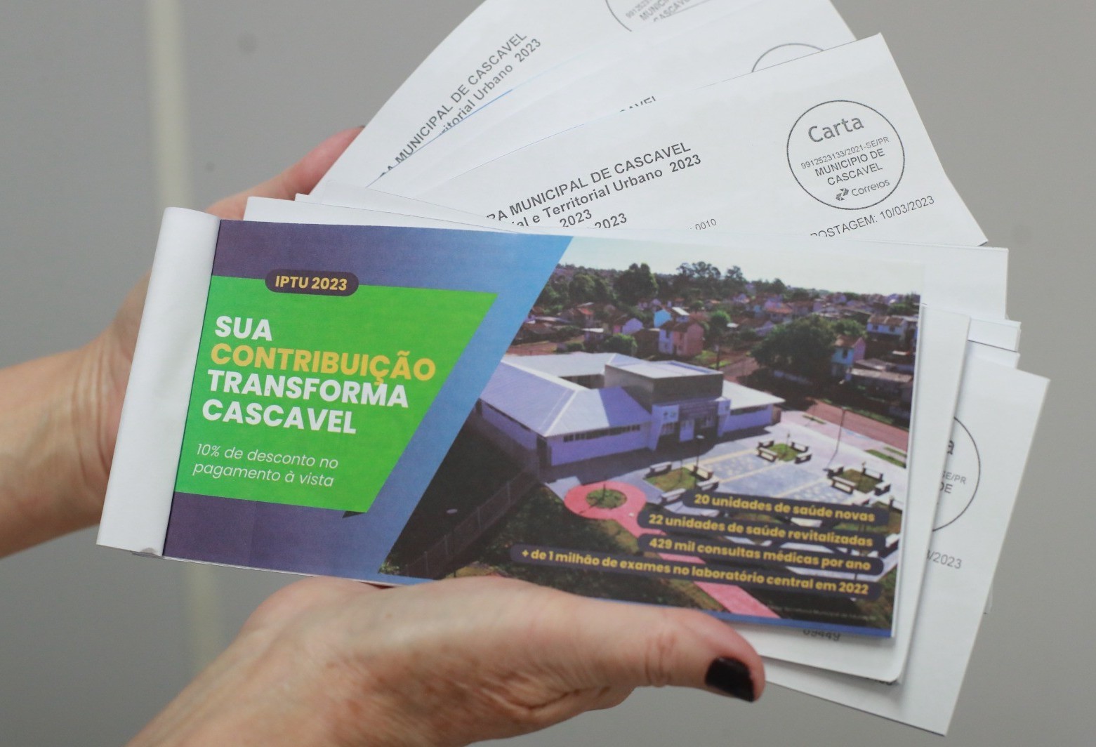 Começa a distribuição de carnês de IPTU em Cascavel