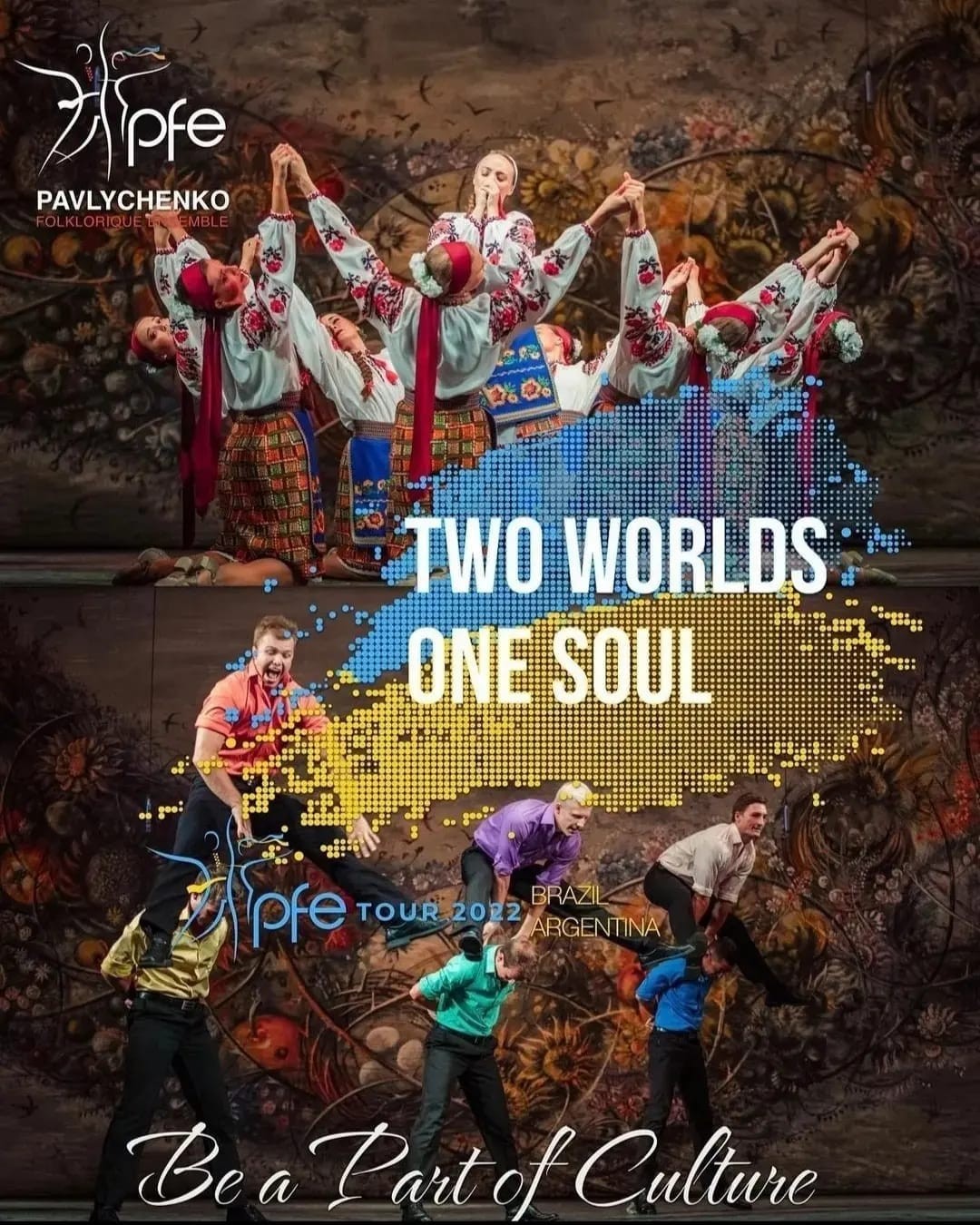 Grupo Folclórico ucraniano apresenta espetáculo  Two Worlds One Soul  