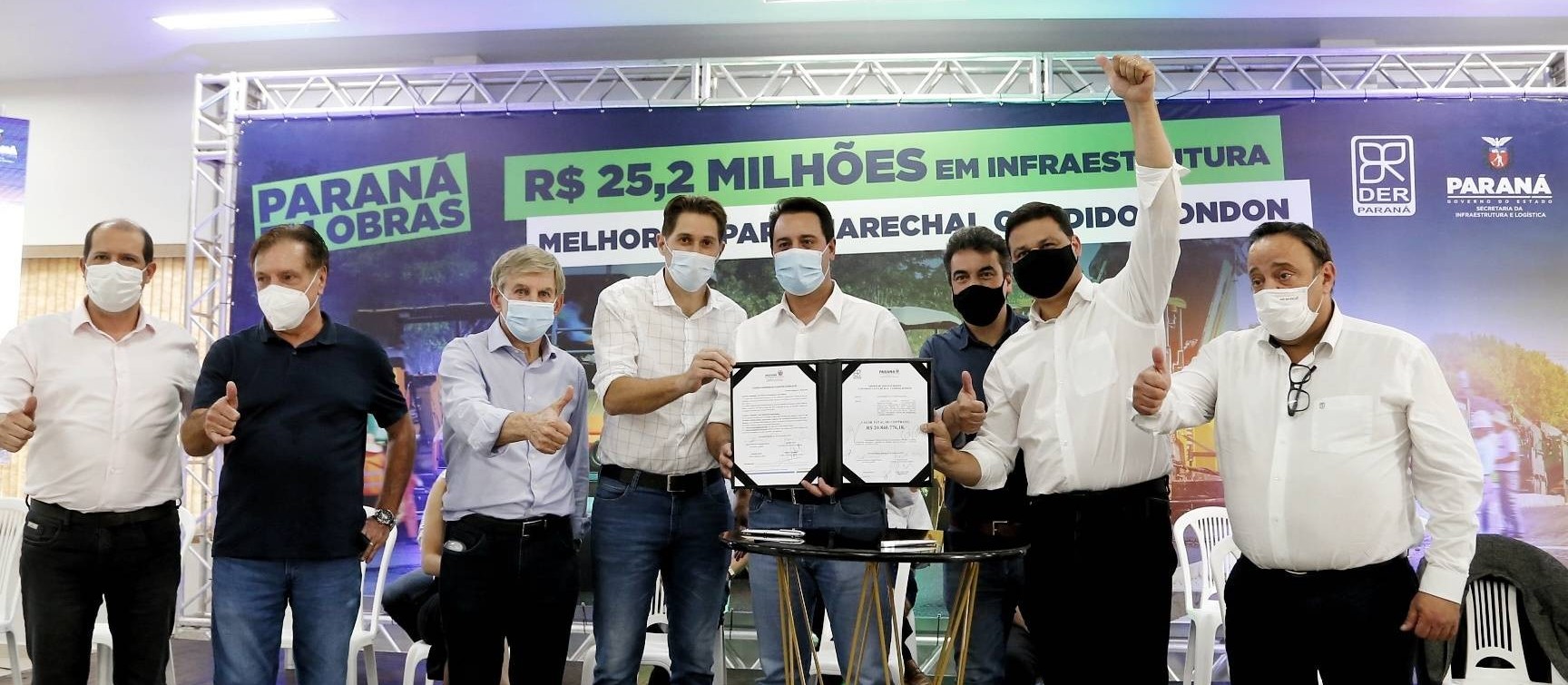 Governador anuncia retomada das obras do Contorno de Marechal Cândido Rondon
