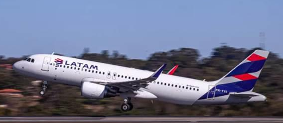 Latam inicia venda de vôos de Cascavel para São Paulo